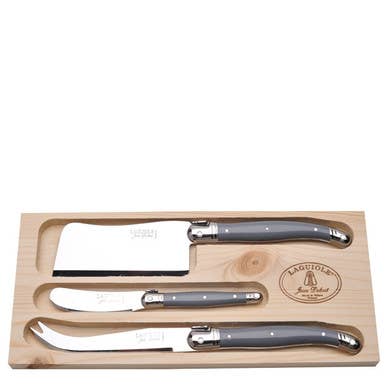 3PC CHEESE SET IN GRAY