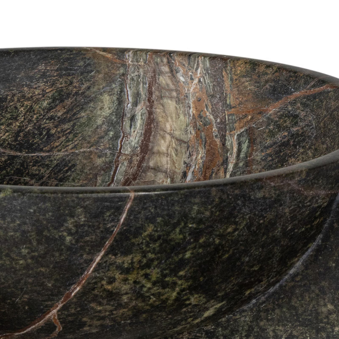 BOWL MARBLE GREEN LARGE