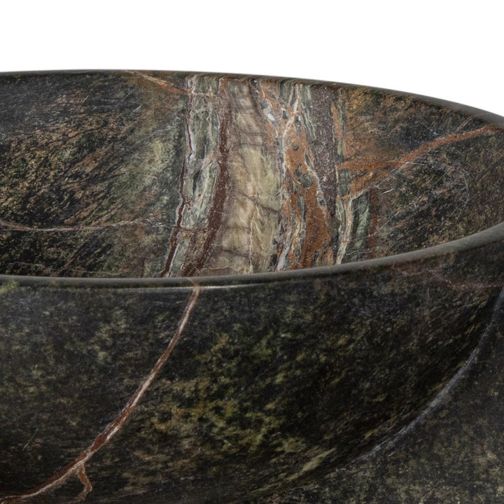 BOWL MARBLE GREEN LARGE
