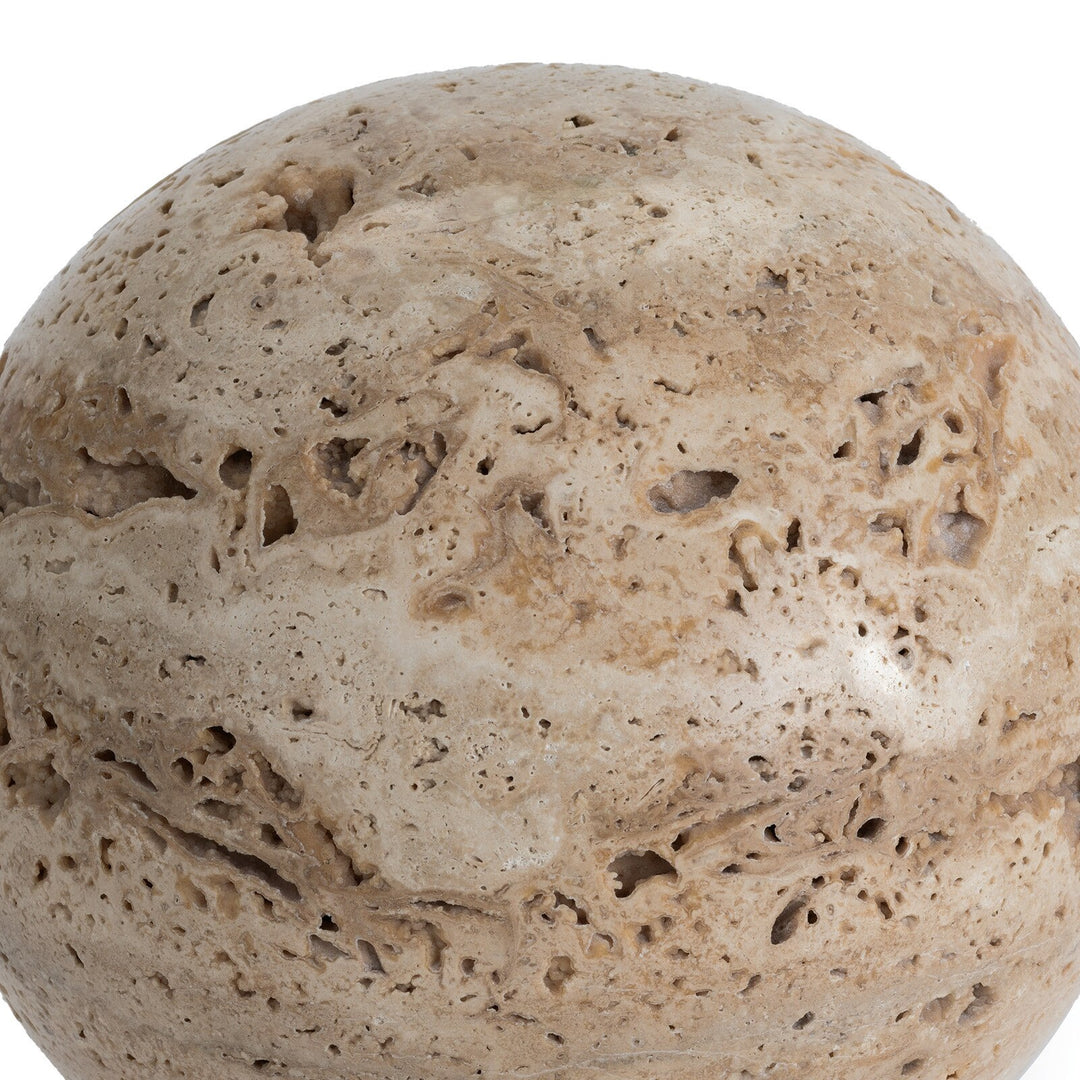 BOOKEND SET TRAVERTINE NATURAL