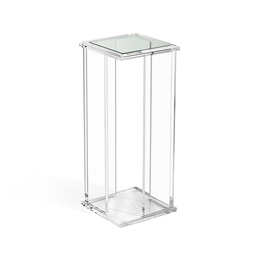 DRINK TABLE GLASS & ACRYLIC SQUARE
