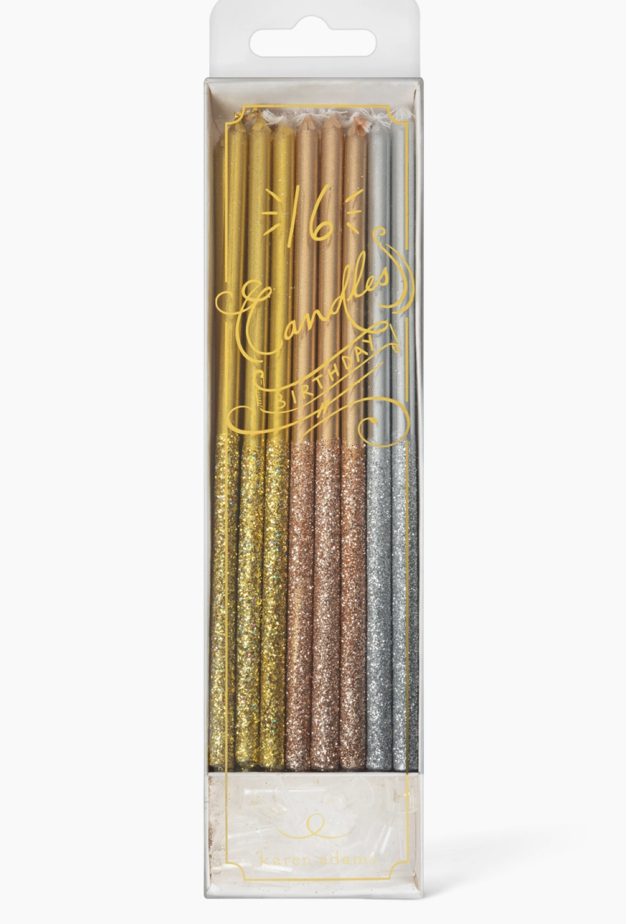 CANDLES BIRTHDAY PASTEL WITH GLITTER #77951