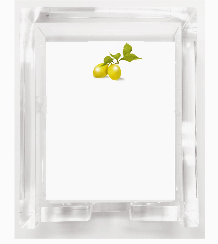 NOTEPAD LEMON WITH TRAY
