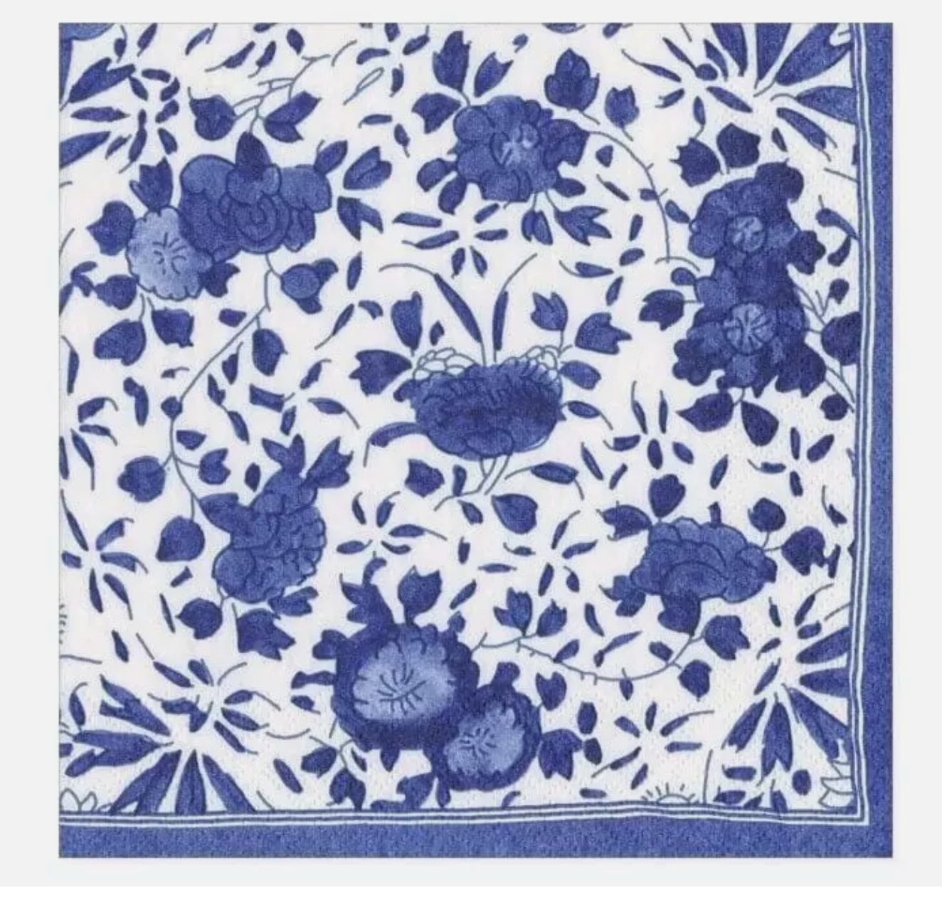 NAPKIN COCKTAIL DELFT BLUE #78502