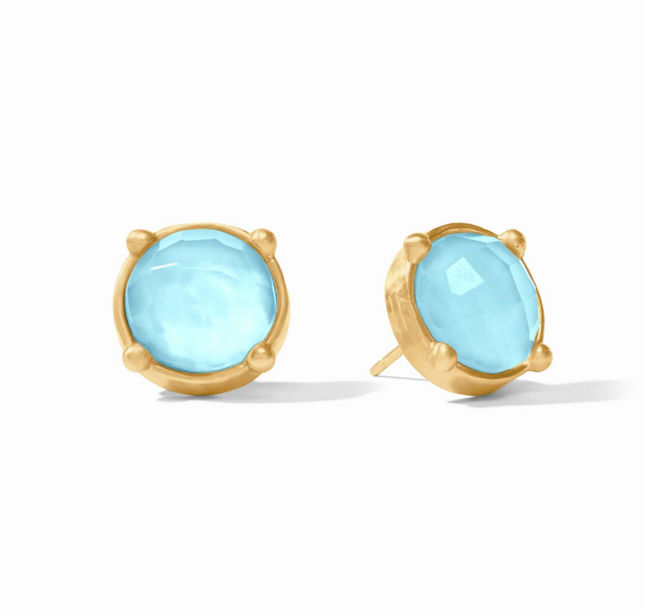 EARRINGS STUD HONEY GOLD