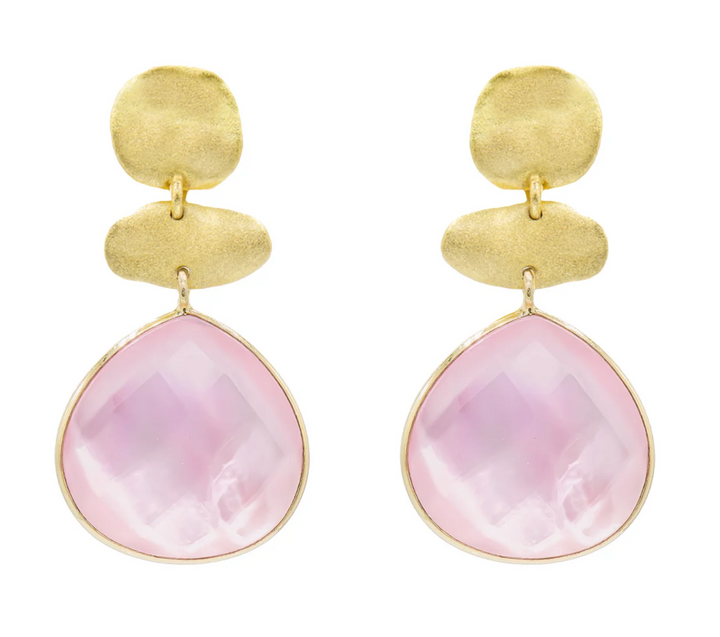 EARRINGS TWO MOLTEN COINS