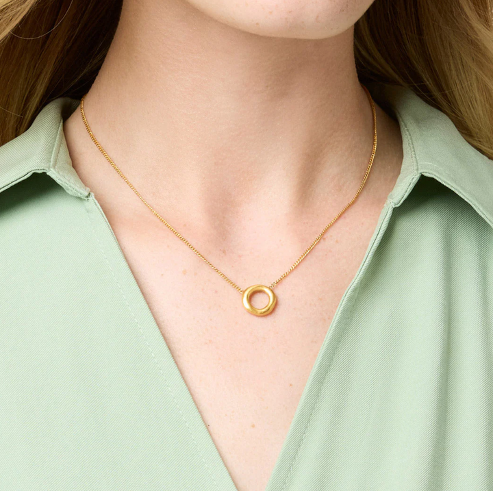 NECKLACE WAVE CIRCLE #78638