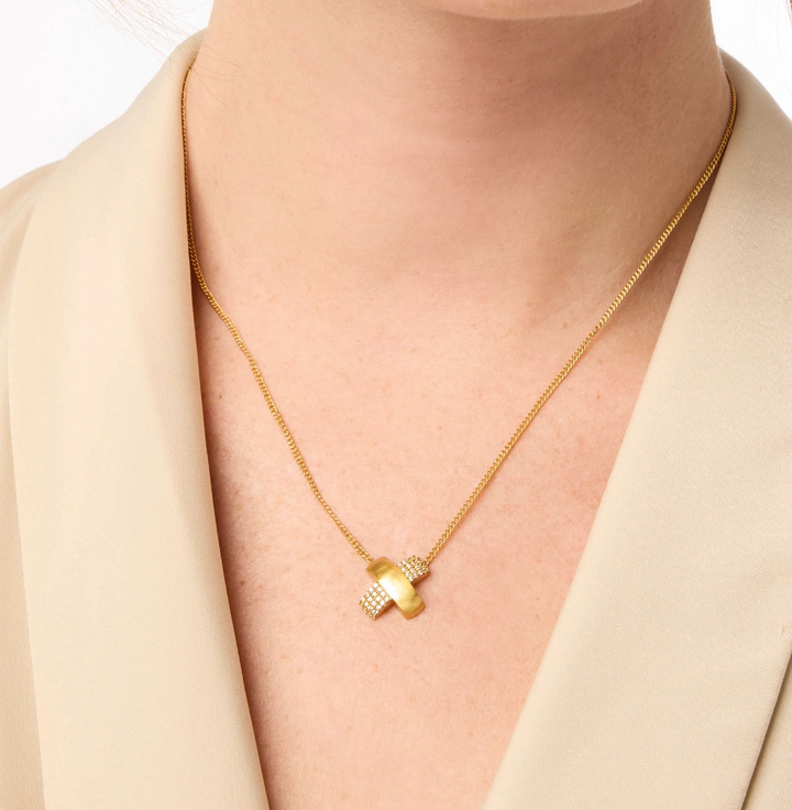 NECKLACE PAVE X #78641