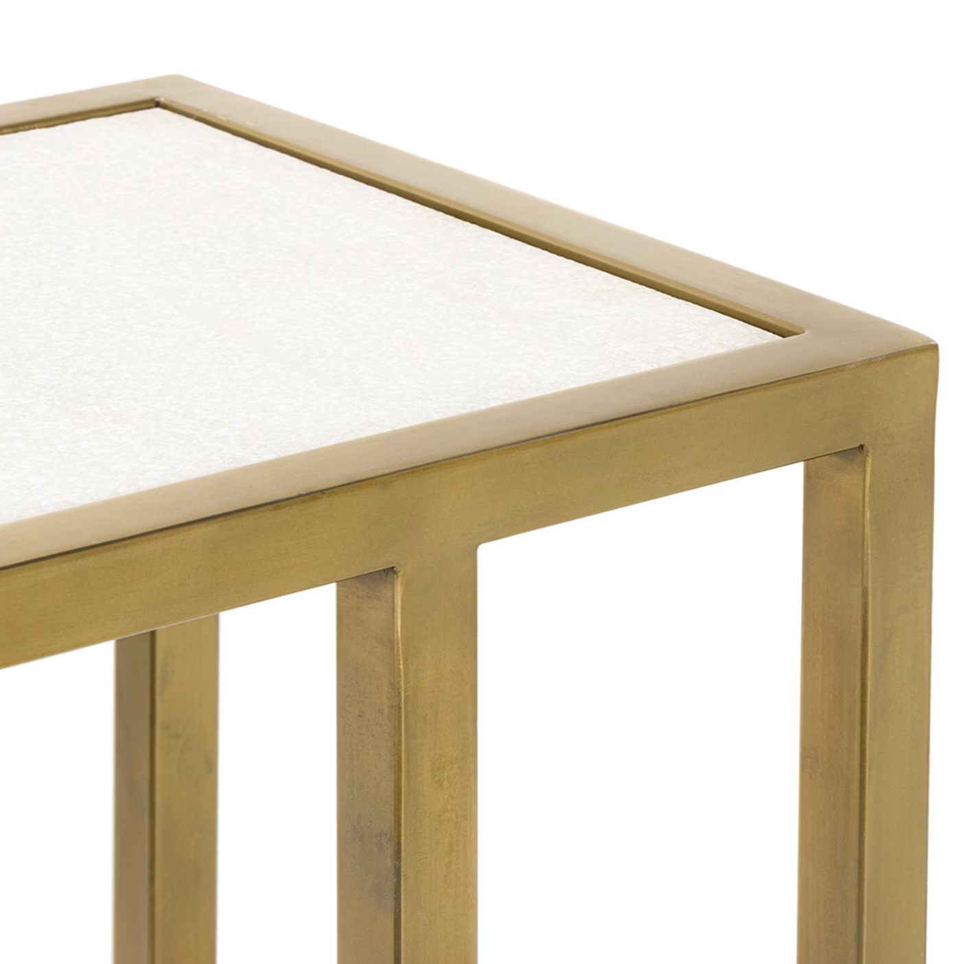 TABLE SOFA HUGGER NATURAL BRASS #78891