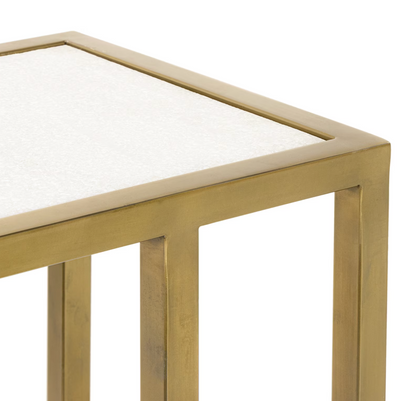 TABLE SOFA HUGGER NATURAL BRASS #78891