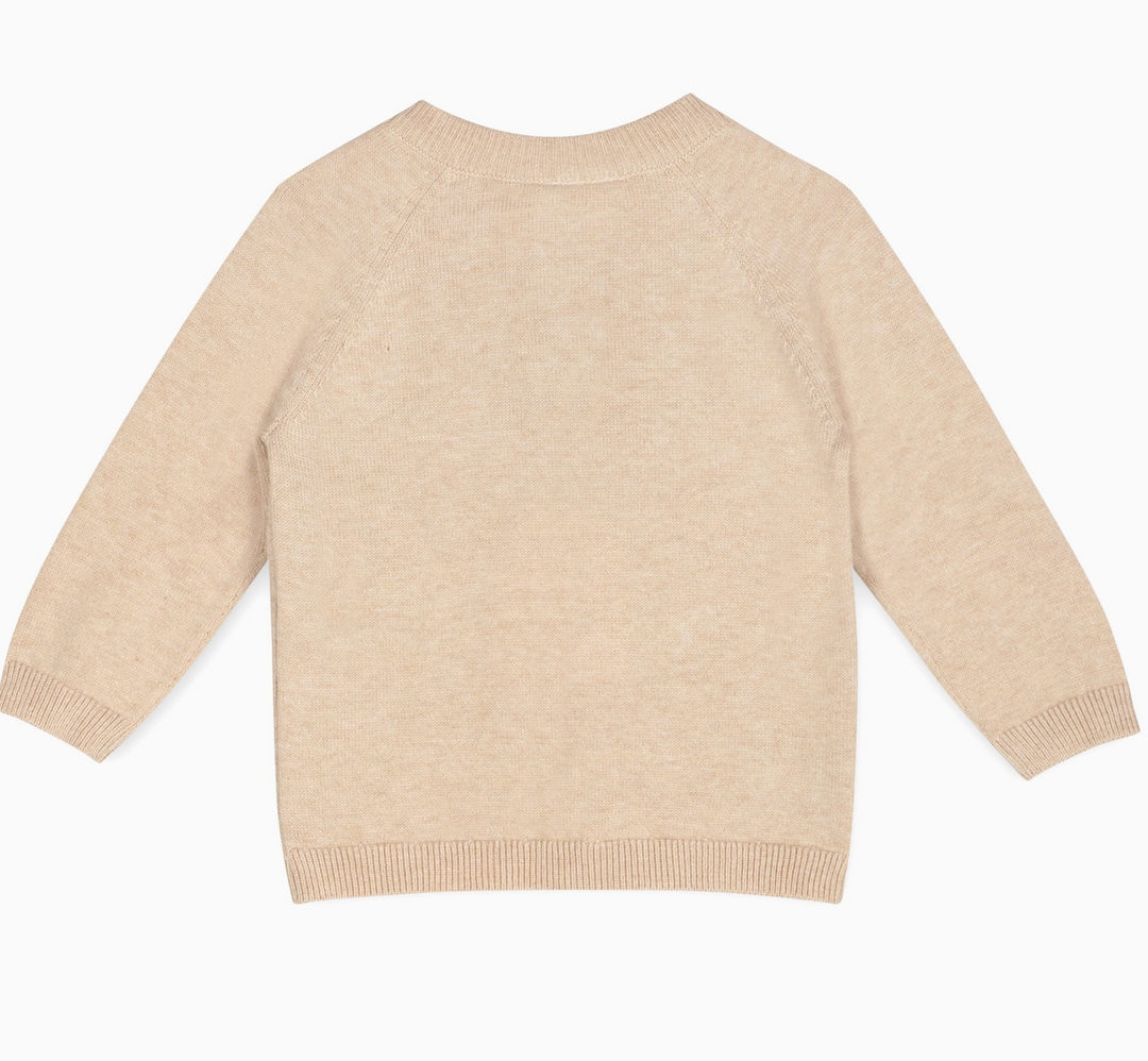 PULLOVER LONG SLEEVE DOXIE DOG OAT HEATHER