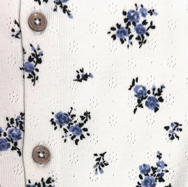 JUMPSUIT RUFFLED FLORAL NATURAL