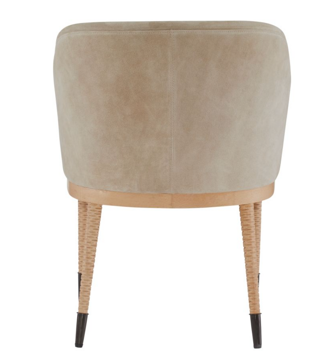 DINING CHAIR TAUPE SUEDE #79101