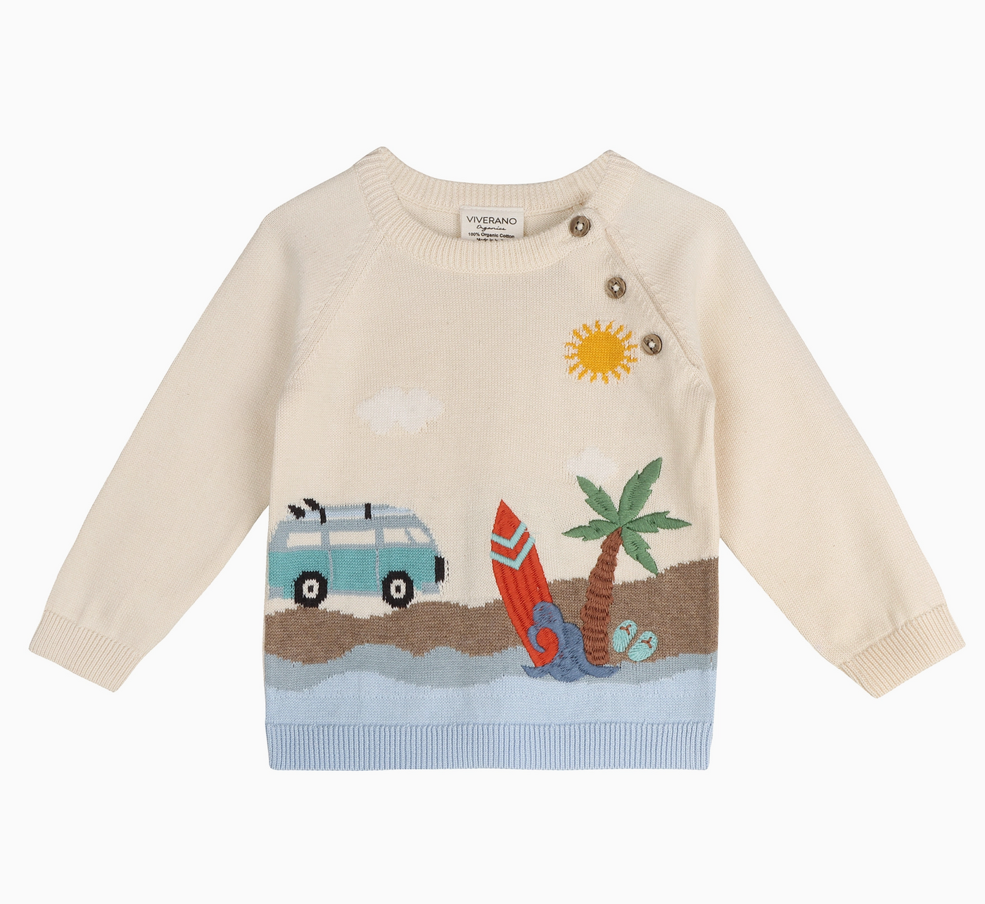 PULLOVER SURFS UP SWEET CREAM