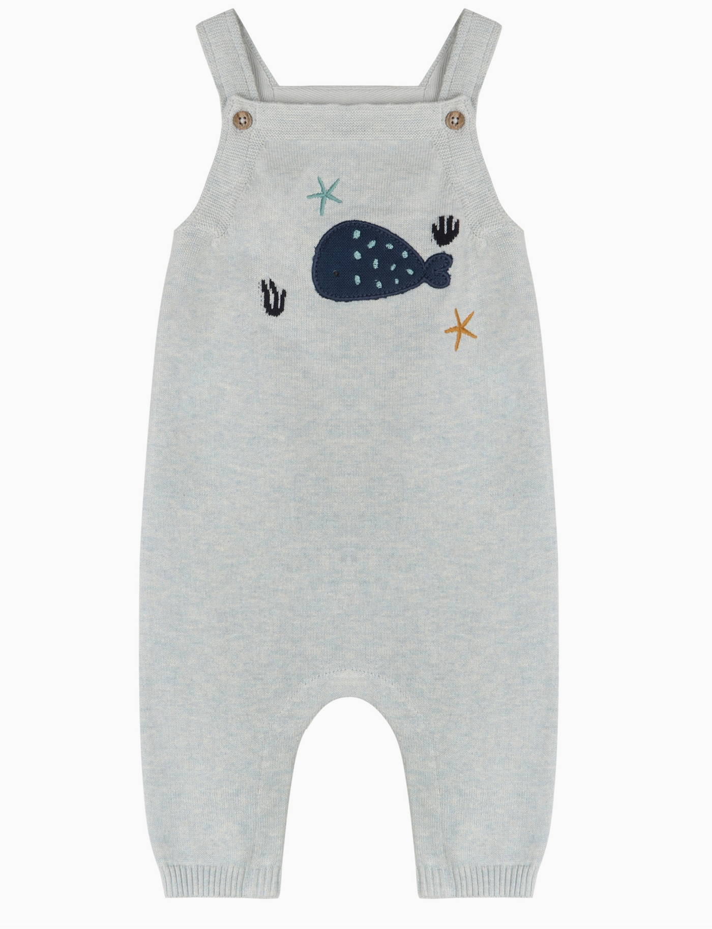 OVERALL WHALE BLUE HEATHER