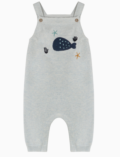 OVERALL WHALE BLUE HEATHER