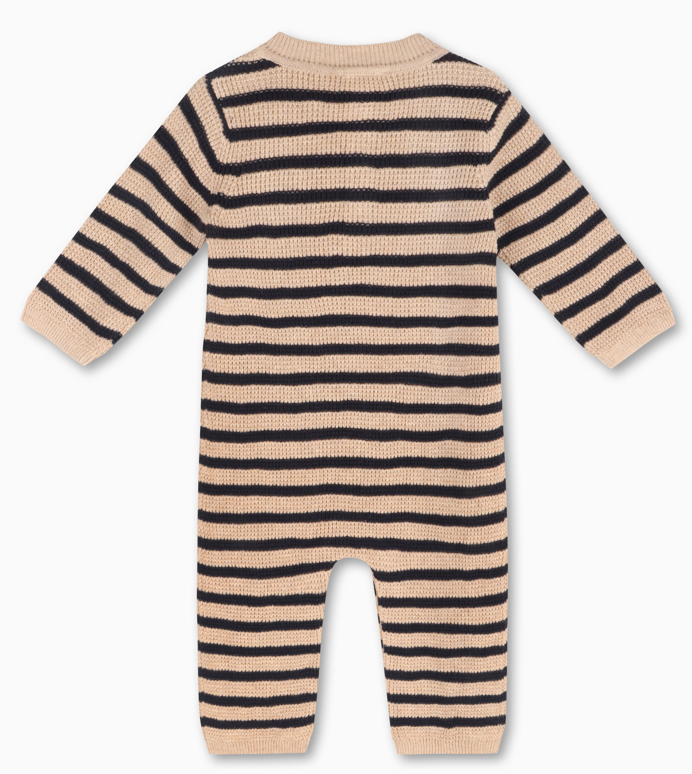 JUMPSUIT NAVY BLUE STRIPE SWEATER KNIT