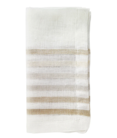 NAPKIN STRIPE LOGAN (Beige or Blue)