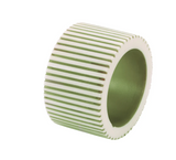 NAPKIN RING PINSTRIPE GREEN