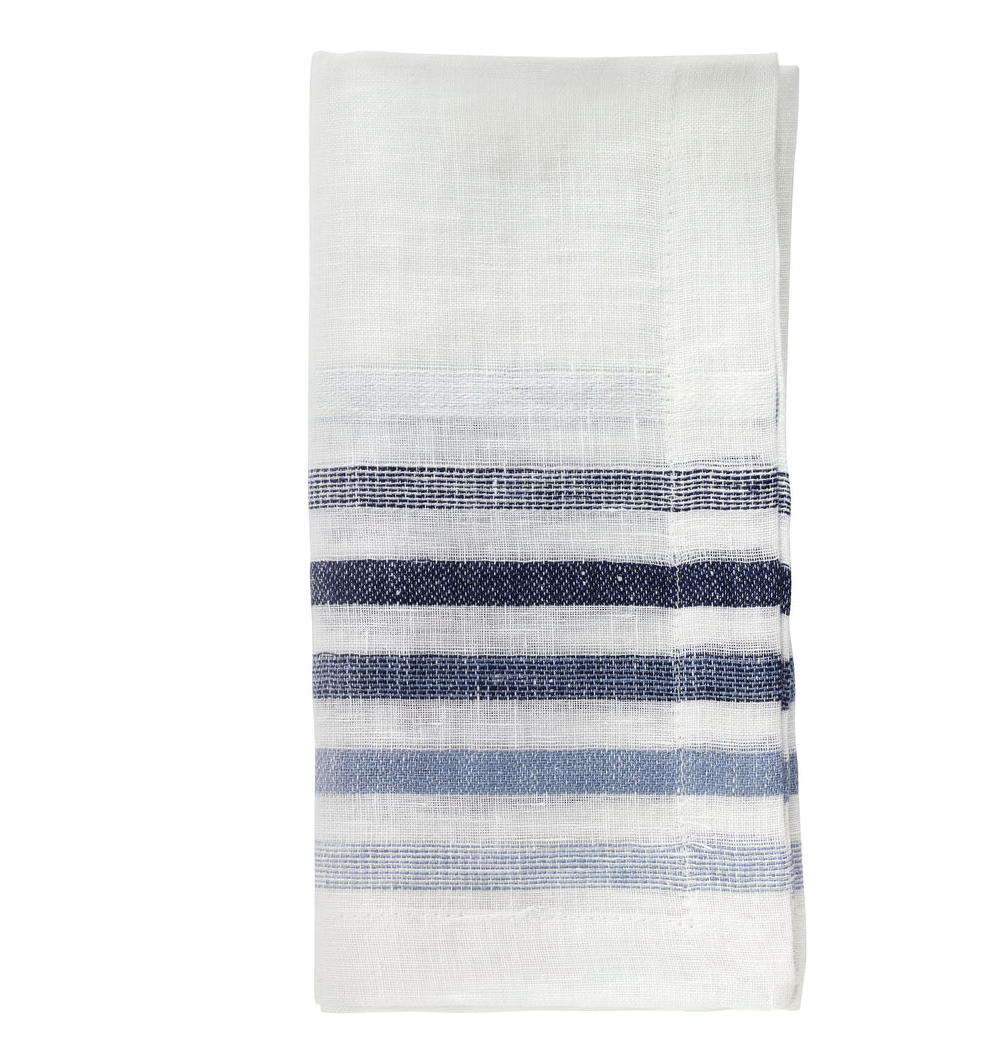 NAPKIN STRIPE LOGAN (Beige or Blue)