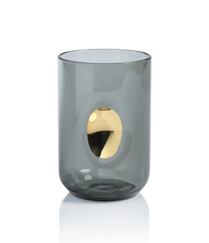 TUMBLER SMOKE WITH GOLD #54210