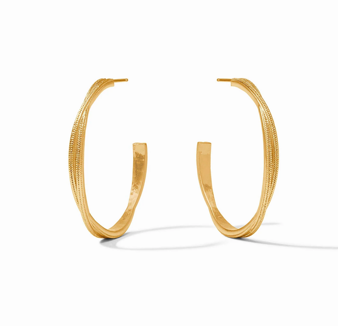 EARRINGS HOOP CHEVAL TWIST