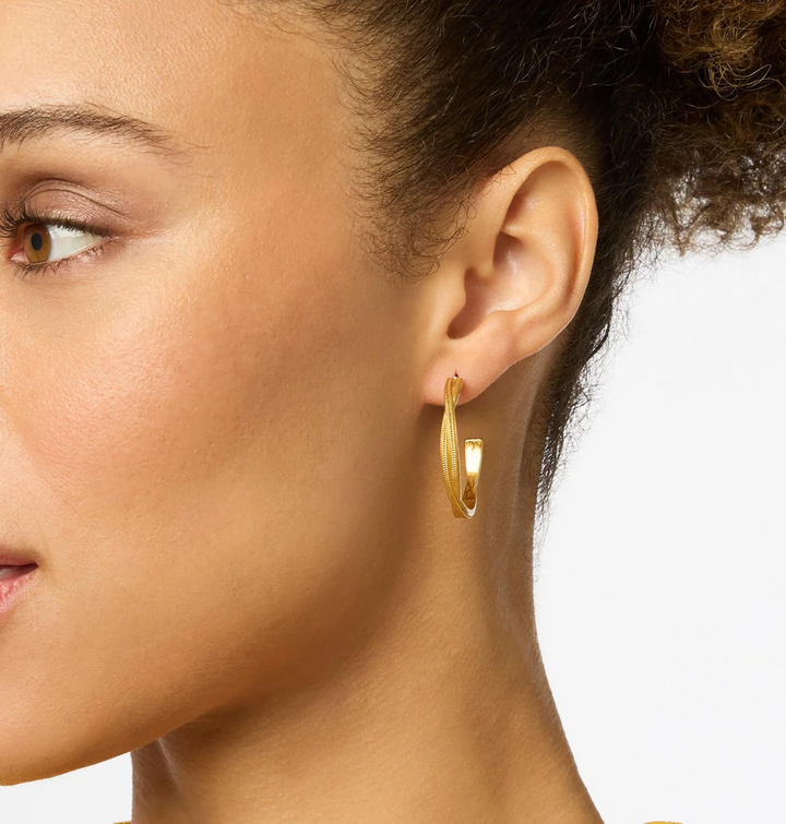 EARRINGS HOOP CHEVAL TWIST