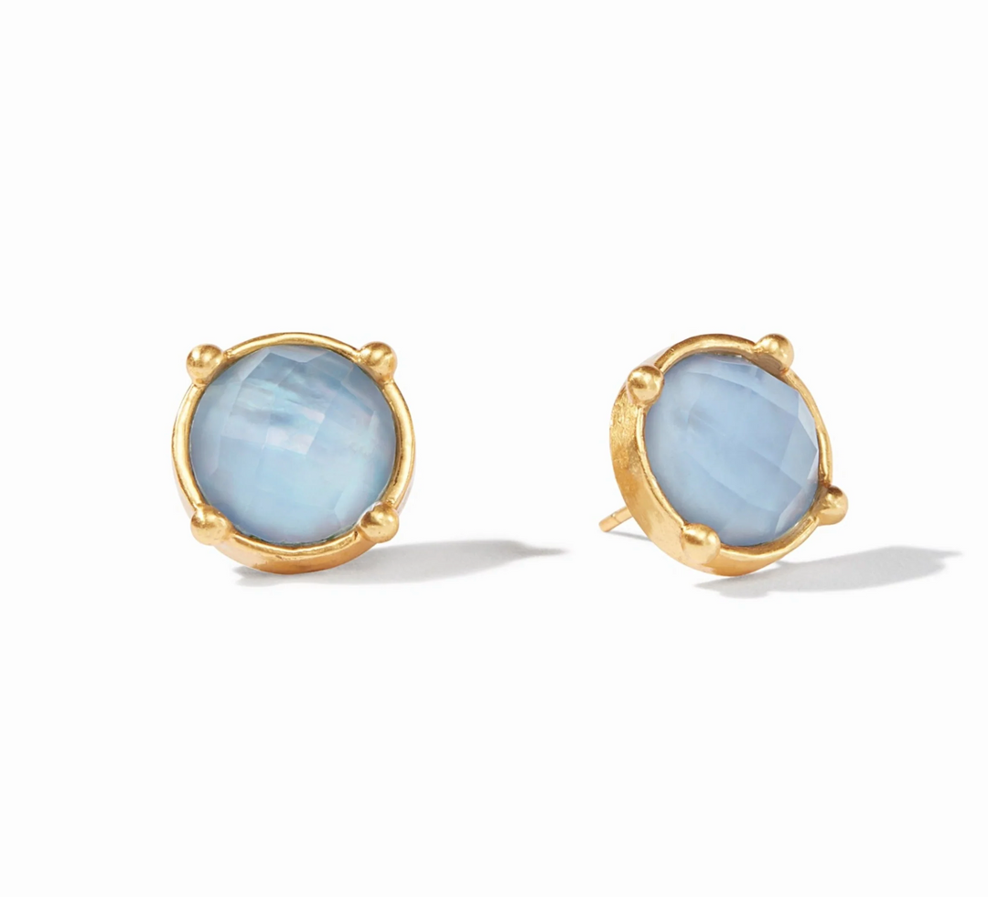 EARRINGS STUD HONEY GOLD