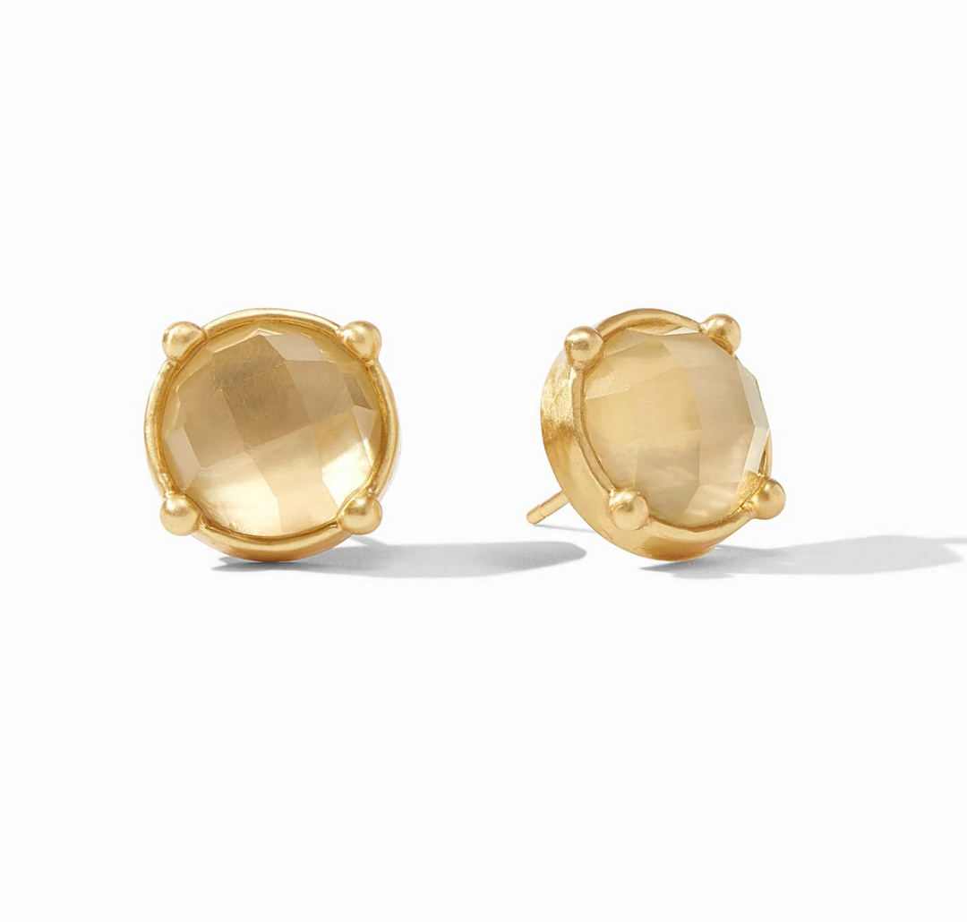 EARRINGS STUD HONEY GOLD