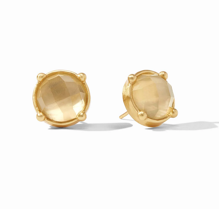 EARRINGS STUD HONEY GOLD
