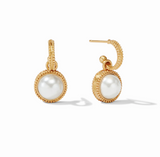 EARRING HOOP&CHARM FLEUR-DE-LIS
