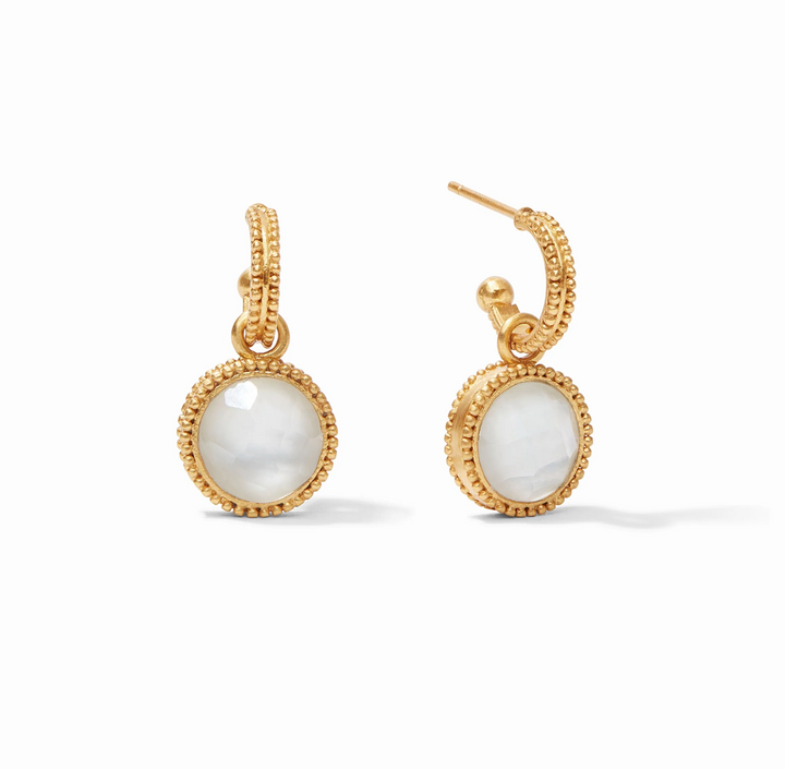 EARRING HOOP&CHARM FLEUR-DE-LIS