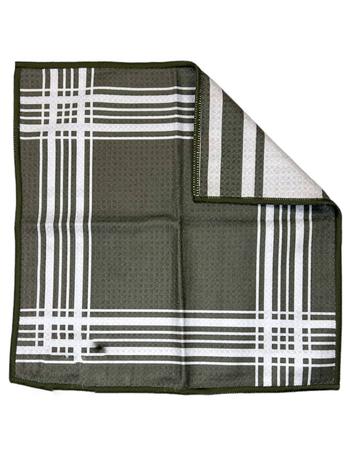 WASHCLOTH GREEN WHITE