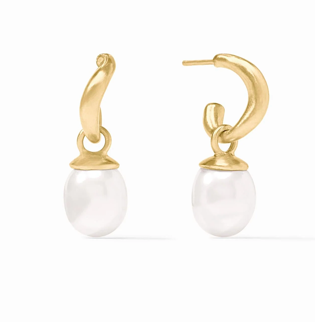 EARRING WAVE HOOP&CHARM