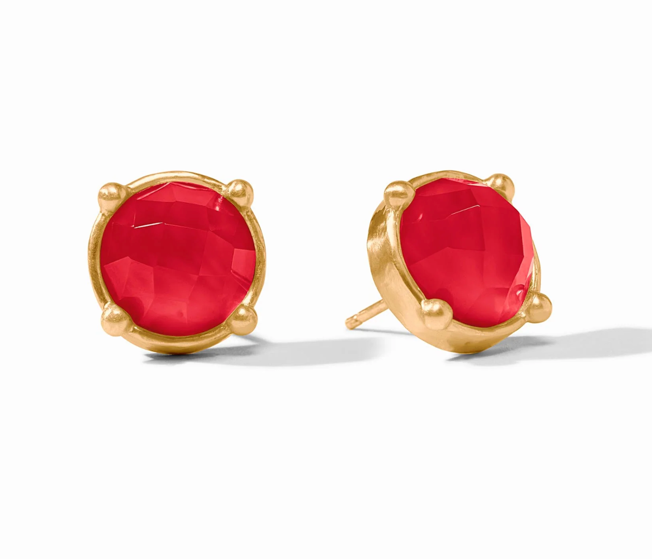 EARRINGS STUD HONEY GOLD