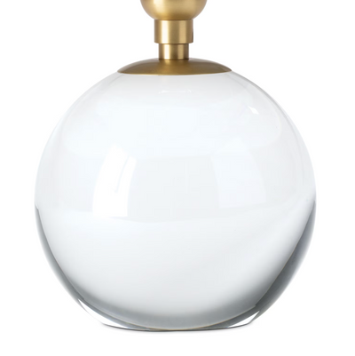 TABLE LAMP CRYSTAL GREEN SCALLOPED SHADE MINI