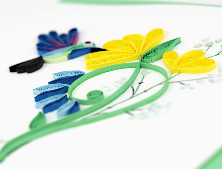 GREETING CARD "HUMMINGBIRD HAPPY BIRTHDAY"