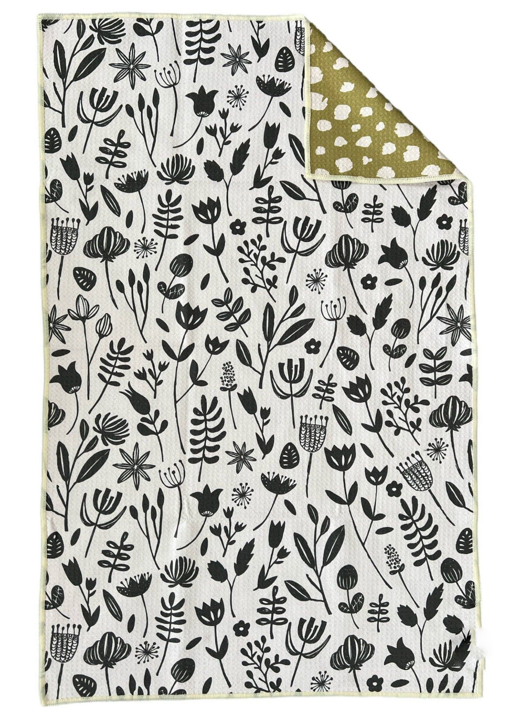 HAND TOWEL VINTAGE HIGHWAY CREAM PEA GREEN
