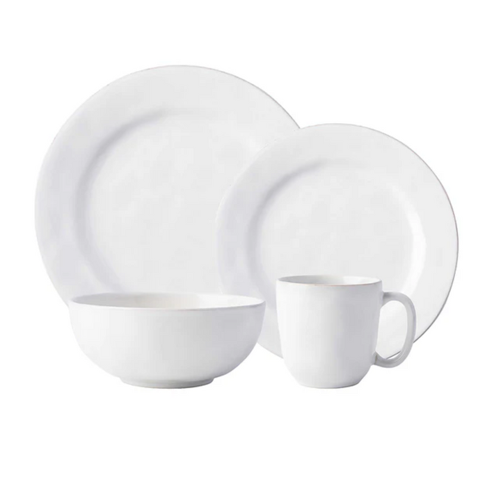 CERAMIC PLACE SETTING WHITEWASHED