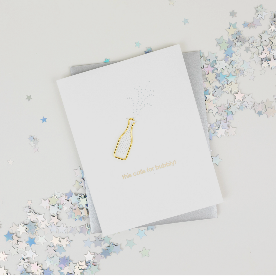 GREETING CARD "THIS CALLS FOR BUBBLY" #77601