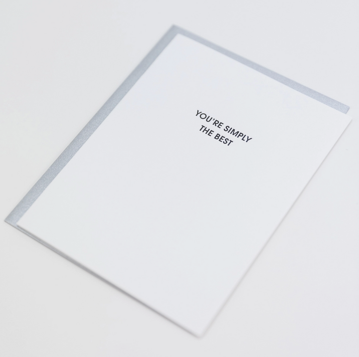GREETING CARD "YOU'RE SIMPLY THE BEST" #75815