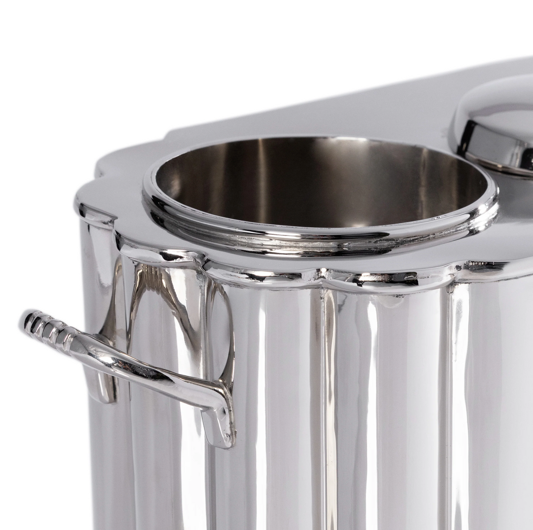 WINE COOLER 2-BOTTLE POLISHED NICKEL