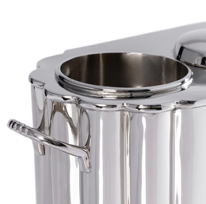 WINE COOLER 2-BOTTLE POLISHED NICKEL