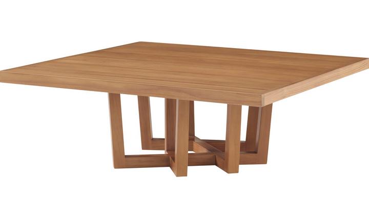 CUTTER SQUARE COCKTAIL TABLE - WOOD TOP
