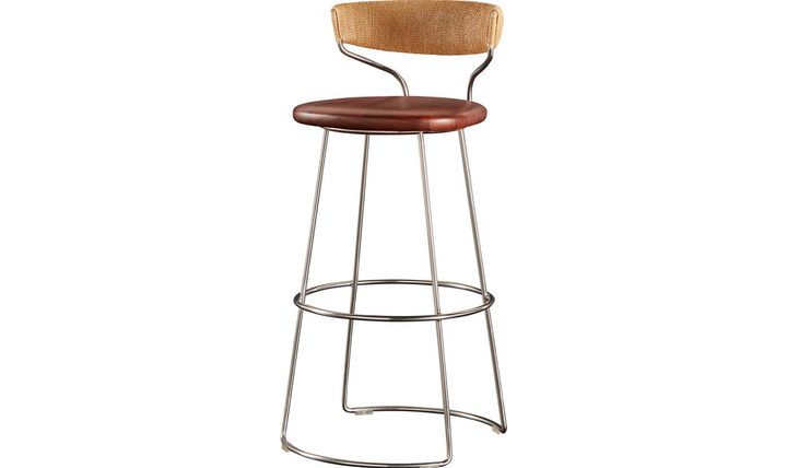 DANISH CORD SWIVEL COUNTER STOOL