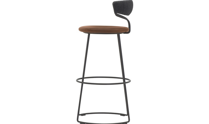 DANISH CORD SWIVEL COUNTER STOOL