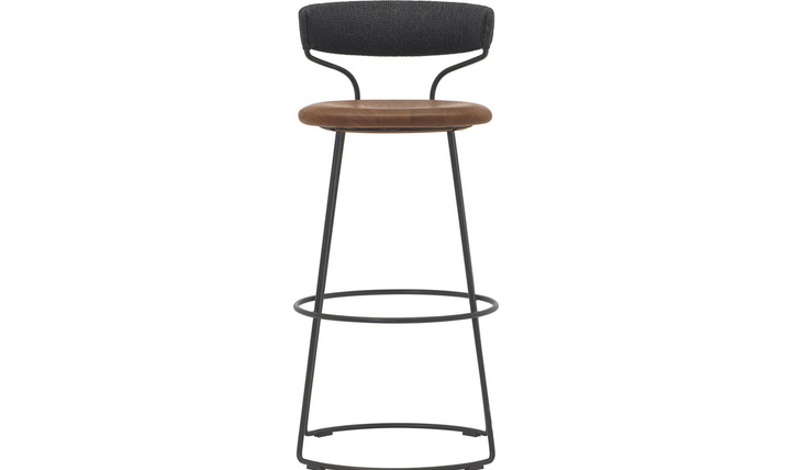 DANISH CORD SWIVEL COUNTER STOOL