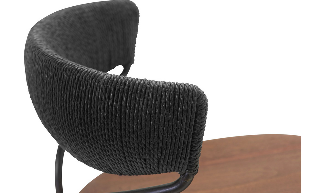 DANISH CORD SWIVEL COUNTER STOOL