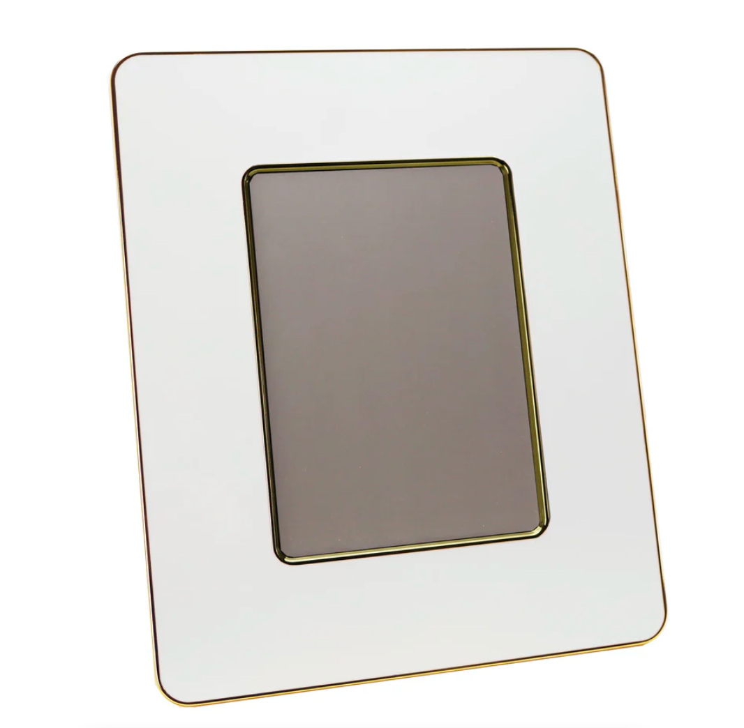 FRAME WHITE & GOLD ENAMEL