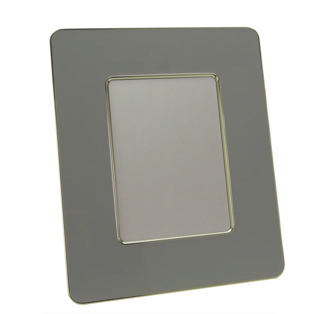 FRAME CHIFFON & GOLD ENAMEL